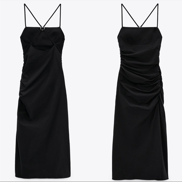 Zara draped midi dress - Picture 5 of 5